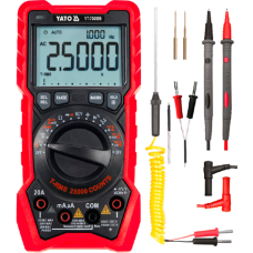 Мультиметр TRUE RMS електричних параметрів YATO з LCD-цифровим діапазоном 25000 YT-730895 YT-730895