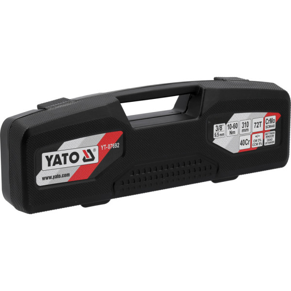 Ключ динамометричний 3/8" 10-60 Нм з оглядовим вікном YATO 310 мм YT-07692 YT-07692