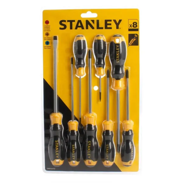 Набор отверток SL /PH /PZ STANLEY ESSENTIAL 8шт STHT0-62153 STHT0-62153