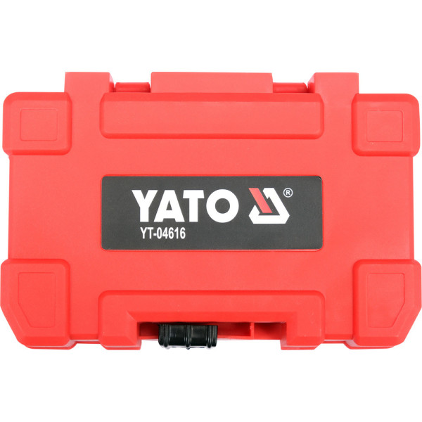 Набор насадок отверточных ударных SL / PH / PZ / Torx 1/4" YATO 37элем YT-04616 YT-04616