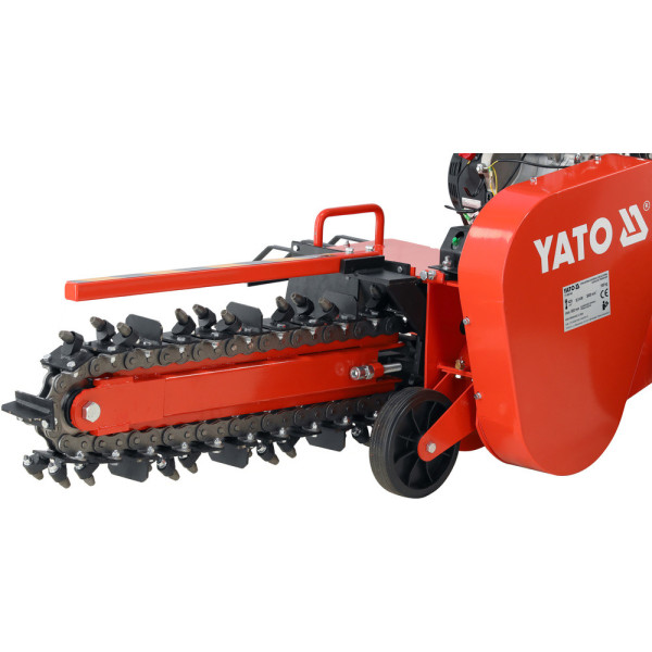 Екскаватор-міні ланцюговий роторний бензиновий YATO 9 кВт 420 см3 шир/глиб 10/60 см бак 6.5 л YT-86140 YT-86140