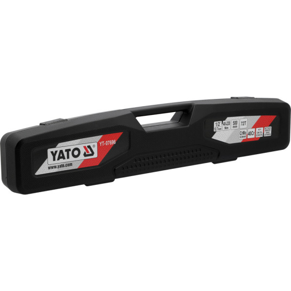 Динамометричний ключ 1/2" 40-220 Нм з вікном регулювання YATO 500 мм YT-07696 YT-07696