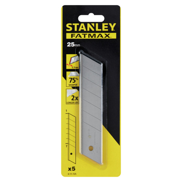 Лезо 25 мм FatMax з відламувальними сегментами Stanley 5 шт. 0-11-725 0-11-725