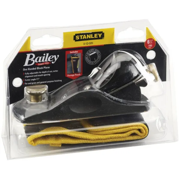 Рубанок торцевий повністю регульований STANLEY Bailey 40х160 мм 1-12-020 1-12-020