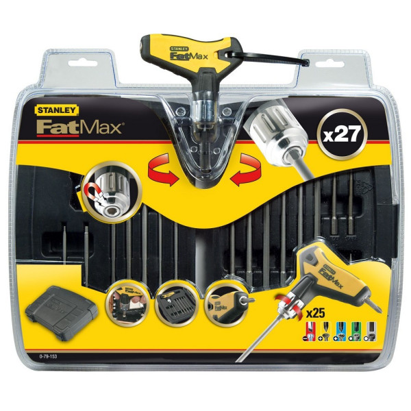 Викрутка-тримач із набором біт Stanley FatMax 27 шт 0-79-153 0-79-153