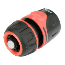 Муфта быстросъемная с функцией STOP для водяных шлангов 1/2"  YATO YT-89011 YT-89011