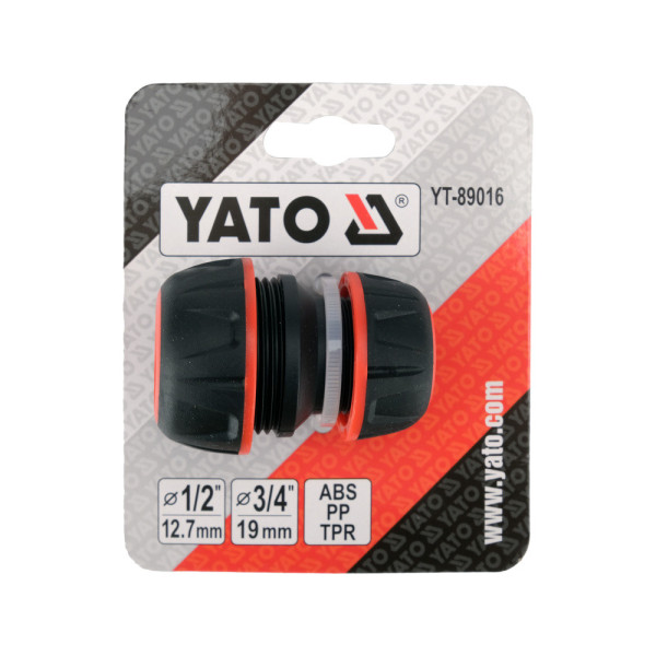 Муфта з'єднувальна для водяних шлангів 1/2"-3/4" YATO YT-89016 YT-89016