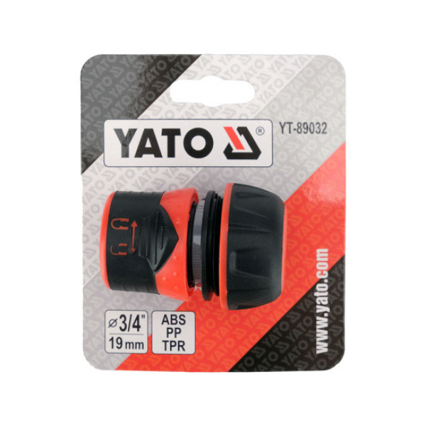 Муфта быстросъемная с фиксацией для водяных шлангов 3/4" YATO YT-89032 YT-89032