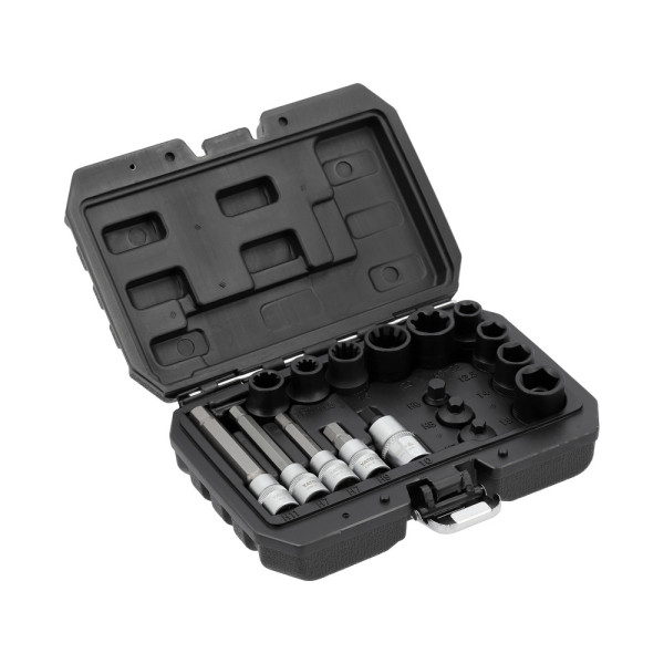 Набір насадок для гальмівних супортів авто 1/4"/3/8"/1/2" YATO 17 шт. YT-06812 YT-06812