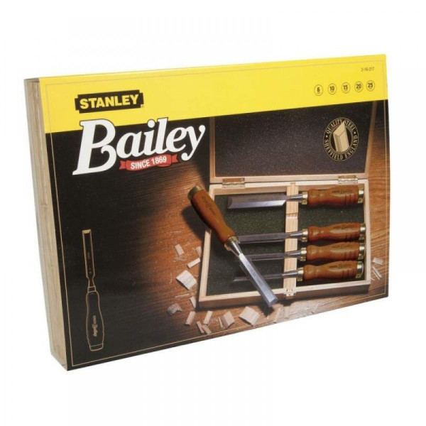 Набір стамесок 6-10-15-20-25 мм Stanley Bailey 5 шт. 2-16-217 2-16-217