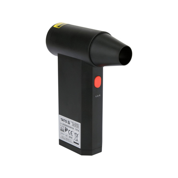 Повітродувка мініакумуляторна YATO Li-Ion 7.2 В 180 Вт 4000 мА·год 4 режими USB YT-82938 YT-82938