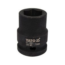 Головка торцева ударна 6-гранна 1/2" YATO 17 ммх39м YT-1007 YT-1007