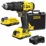 Дриль-шурупокрут безщітковий ударний акумуляторний STANLEY FATMAX 18В 2х2А·год 60 Н·год SFMCD711D22-QW SFMCD711D22-QW