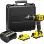 Дриль-шурупокрут ударний безщітковий акумуляторний STANLEY FATMAX 18В 2х2А·год 80 Н·год SFMCD721D2K-QW SFMCD721D2K-QW