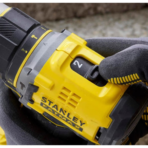 Дриль-шурупокрут ударний безщітковий акумуляторний STANLEY FATMAX 18В 2х2А·год 80 Н·год SFMCD721D2K-QW SFMCD721D2K-QW