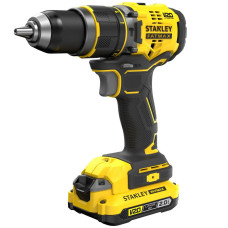 Дриль-шурупокрут ударний безщітковий акумуляторний STANLEY FATMAX 18В 2х2А·год 80 Н·год SFMCD721D2K-QW SFMCD721D2K-QW