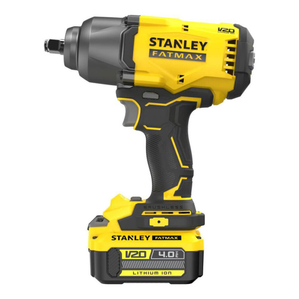 Гайковерт ударний безщітковий STANLEY FATMAX V20 18 В 949 Нм 1/2' 4 А·год SFMCF940M1-QW SFMCF940M1-QW