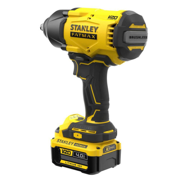 Гайковерт ударний безщітковий STANLEY FATMAX V20 18 В 949 Нм 1/2' 4 А·год SFMCF940M1-QW SFMCF940M1-QW