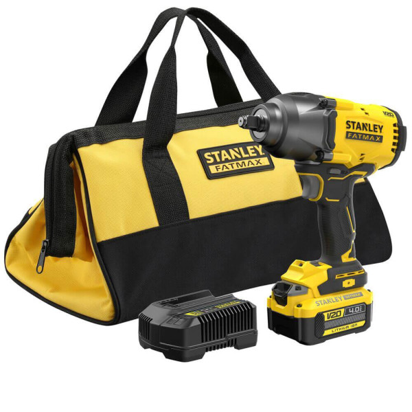 Гайковерт ударний безщітковий STANLEY FATMAX V20 18 В 949 Нм 1/2' 4 А·год SFMCF940M1-QW SFMCF940M1-QW
