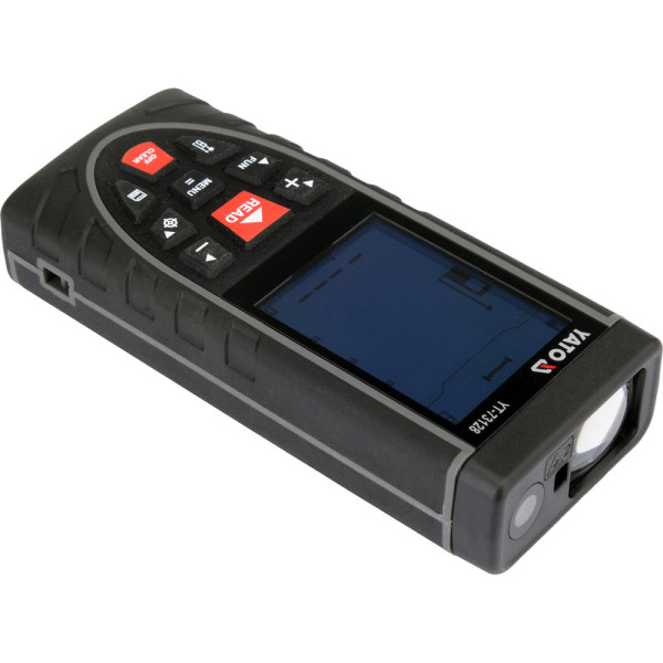 Далекомір лазерний із відеопереглядом YATO LCD дисплей. 120 м ± 2 мм 3.7 В 2 А·год YT-73128 YT-73128