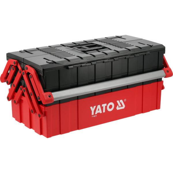Ящик для інструменту розкладний 5 полиць YATO 460х265х208мм пластик YT-08978 YT-08978