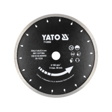 Диск відрізний алмазний за керамікою YATO 250/25.4х2.1 мм мокрий режим YT-59956 YT-59956