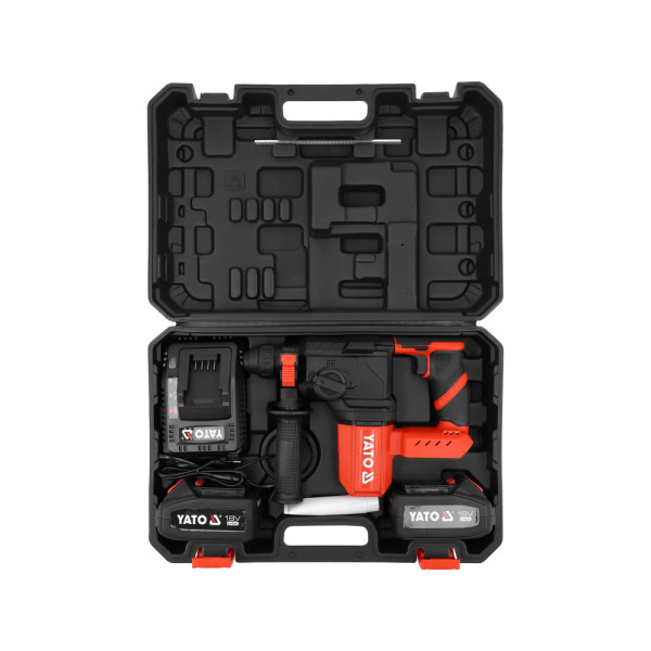 Перфоратор акумуляторний SDS+ YATO Li-Ion 18 В 2х4Аг YT-827722 YT-827722