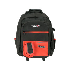 Рюкзак для інструментів 27 л YATO 350x275x505мм 2 колеса / телескопічна ручка / жорстке дно.YT-74287 YT-74287