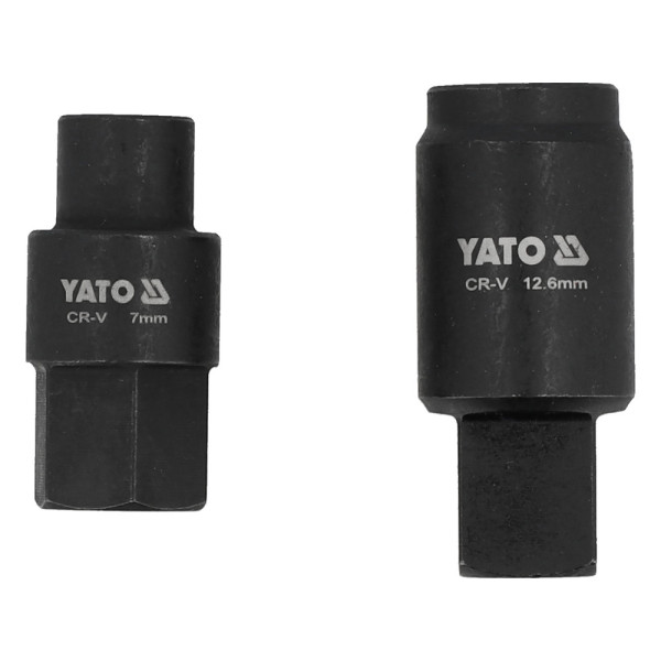 Головки торцеві для обслуговування інжекторних помп BOSCH YATO тип VE 7/12.6мм  2шт YT-17524 YT-17524