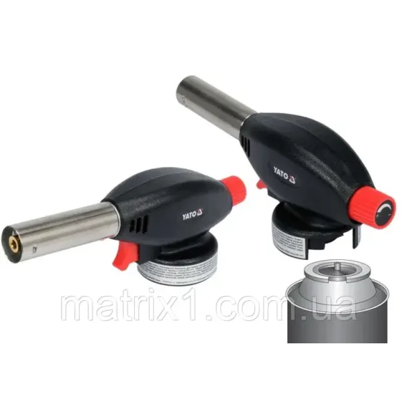 Пальник газовий PIEZO з контролем потужності полум'я YATO  YG-30105 YG-30105