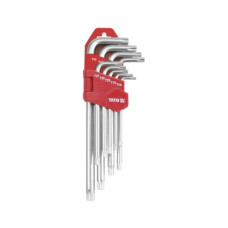 Набір ключів TORX TAMPERPROOF з отвором Т10-Т50 YATO 9 шт. YT-0512