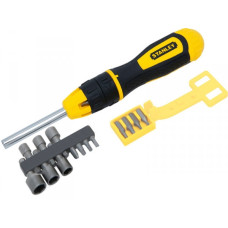 Викрутка Stanley Multibit реверсивна зі змінними вставками 20 шт. STHT0-62574