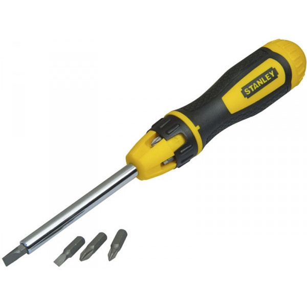Викрутка Stanley Multibit реверсивна зі змінними бітами 10 шт. 0-68-010
