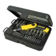 Викрутка Stanley Pistol Grip Ratchet реверсивна 22 насадки 0-63-022