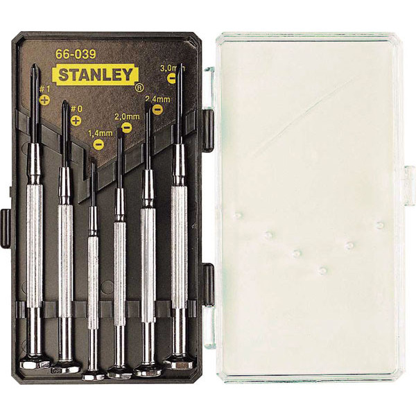 Набір викруток PH/SL точної механіки Watchmaker STANLEY 6 шт. 1-66-039