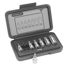 Набор торцевых головок 1/2'' с шестигранными битами М6-19мм STANLEY, 7 ед. 1-89-099