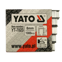 Скоби 1,2х10,6х8мм для степлера YATO, 1000 шт. YT-7023